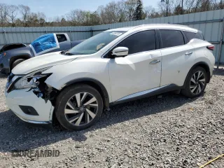 2017 Nissan Murano S with VIN 5N1AZ2MG4HN165914, listed as a Copart auction lot 49590295 with 125,084 mi miles and Salvage Title. Bid and sale history available at carsss.com. Image 1.