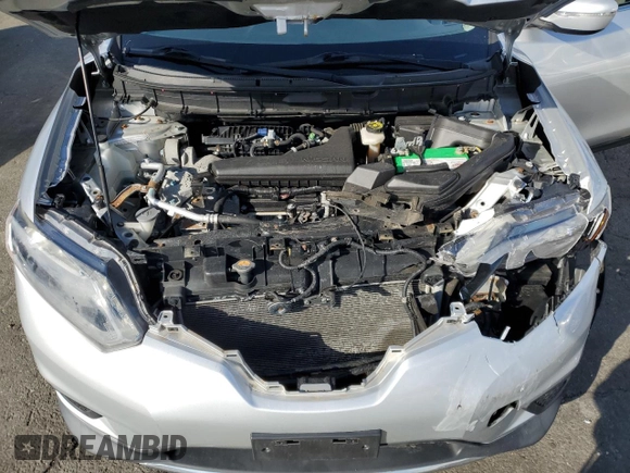 2015 Nissan Rogue SV with VIN KNMAT2MVXFP591564, listed as a Copart auction lot 48333455 with 77,453 mi miles and Salvage Title. Bid and sale history available at DreamBid. Image 12.
