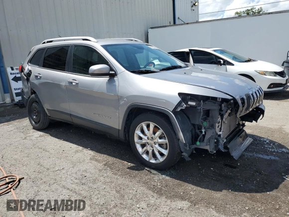 2017 Jeep Cherokee Limited with VIN 1C4PJLDB5HW597759, listed as a Copart auction lot 61953425 with 126,432 mi miles and Salvage title. Bid and sale history available at DreamBid. Image 4.