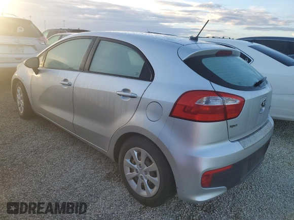 2016 Kia Rio LX with VIN KNADM5A35G6621492, listed as a Copart auction lot 74550634 with Not Provided miles and Non Repairable. Bid and sale history available at DreamBid. Image 2.