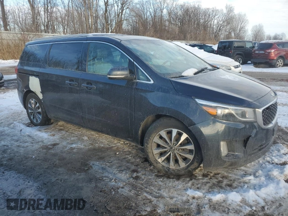 2015 Kia Sedona SX with VIN KNDMC5C15F6037710, listed as a Copart auction lot 89077365 with 165,143 mi miles and Clean Title. Bid and sale history available at carsss.com. Image 4.