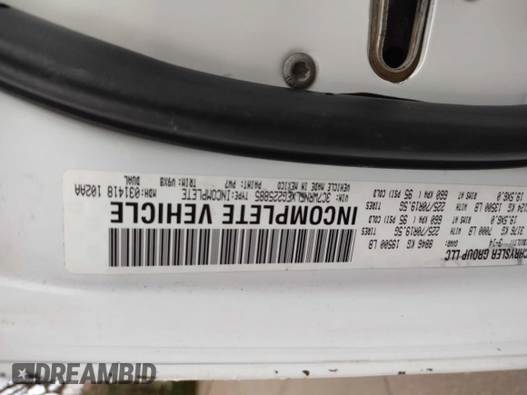2014 Ram 5500 Tradesman z VIN 3C7WRNFLXEG225885, wystawiony jako Copart lot #77276374 z przebiegiem 184 703 mil mil oraz Czysty tytuł • Clean title. Historia ofert i sprzedaży dostępna na DreamBid. Obrazek 10.