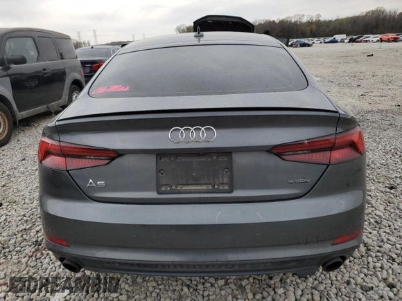 2019 Audi A5 Sportback Premium Plus with VIN WAUENCF56KA099090, listed as a Copart auction lot 47549954 with 70,949 mi miles. Bid and sale history available at carsss.com. Image 6.