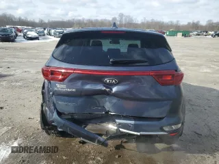 2020 Kia Sportage LX with VIN KNDPMCAC0L7650231, listed as a Copart auction lot 45720955 with 51,911 mi miles and Salvage Title. Bid and sale history available at carsss.com. Image 6.