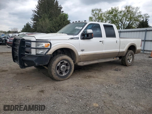 2013 Ford F-250 XL with VIN 1FT7W2BT0DEA61387, listed as a Copart auction lot 53798935 with 156,392 mi miles and Salvage title. Bid and sale history available at DreamBid. Image 1.