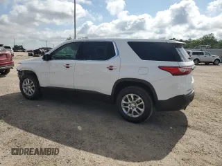2020 Chevrolet Traverse LS with VIN 1GNERFKW7LJ294082, listed as a Copart auction lot 57498095 with 47,760 mi miles and Salvage title. Bid and sale history available at DreamBid. Image 2.