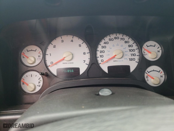 2003 Dodge Ram 1500 ST with VIN 1D7HU18D93S225293, listed as a Copart auction lot 47249135 with 196,856 mi miles and Salvage Title. Bid and sale history available at carsss.com. Image 9.