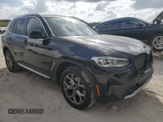 2024 BMW X3 sDrive30i with VIN WBX47DP04RN279725, listed as a Copart auction lot 46577905 with 13,419 mi miles and Salvage Title. Bid and sale history available at DreamBid. Image 4.