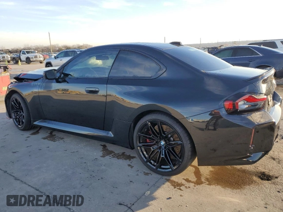 2024 BMW M2 with VIN 3MF13DM0XR8E60828, listed as a Copart auction lot 87187354 with 0 mi miles and Salvage Title. Bid and sale history available at carsss.com. Image 2.