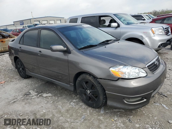 2007 Toyota Corolla CE with VIN 1NXBR32E17Z780565, listed as a Copart auction lot 52213335 with 155,947 mi miles and Salvage Title. Bid and sale history available at carsss.com. Image 4.