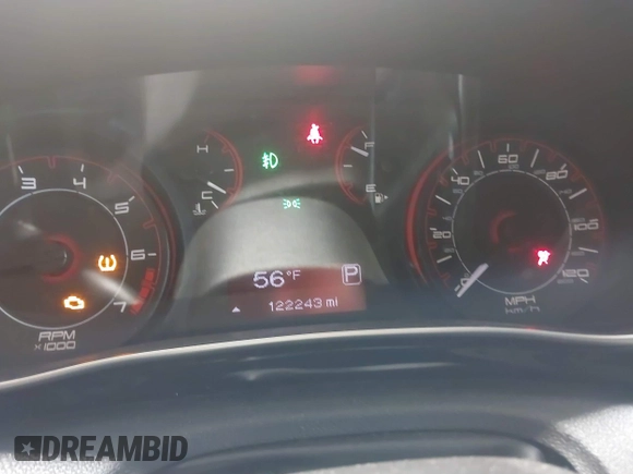 2013 Dodge Dart SXT with VIN 1C3CDFBAXDD342164, listed as a IAAI auction lot 41615218 with 122,243 mi miles. Bid and sale history available at carsss.com. Image 7.