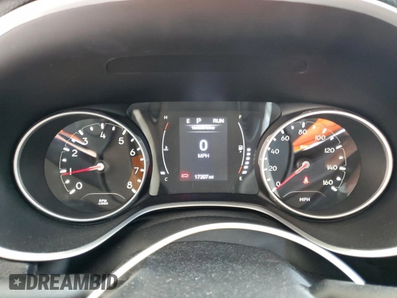 2021 Jeep Compass Latitude with VIN 3C4NJCBB1MT570942, listed as a Copart auction lot 55272855 with 17,307 mi miles and Salvage title. Bid and sale history available at DreamBid. Image 9.