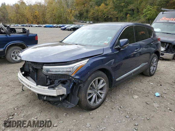 2019 Acura RDX w/Technology Pkg with VIN 5J8TC2H55KL034616, listed as a Copart auction lot 72599233 with 68,144 mi miles. Bid and sale history available at carsss.com. Image 1.