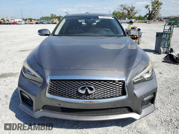 2014 Infiniti Q50 Hybrid Sport with VIN JN1AV7AP0EM691995, listed as a Copart auction lot 51041375 with Not Provided miles and Salvage Title. Bid and sale history available at carsss.com. Image 5.