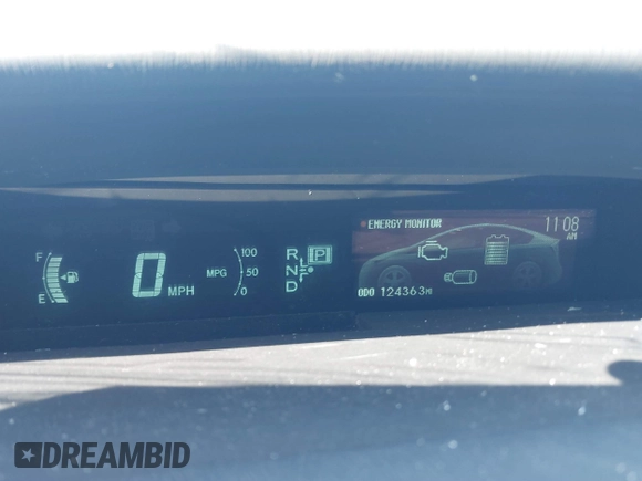 2013 Toyota Prius One with VIN JTDKN3DUXD5546385, listed as a IAAI auction lot 41763852 with 124,363 mi miles. Bid and sale history available at carsss.com. Image 7.