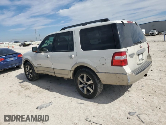 2008 Ford Expedition Eddie Bauer z VIN 1FMFU17588LA80837, wystawiony jako Copart lot #46675555 z przebiegiem 238 984 mil mil oraz Szkoda całkowita • Salvage title. Historia ofert i sprzedaży dostępna na DreamBid. Obrazek 2.