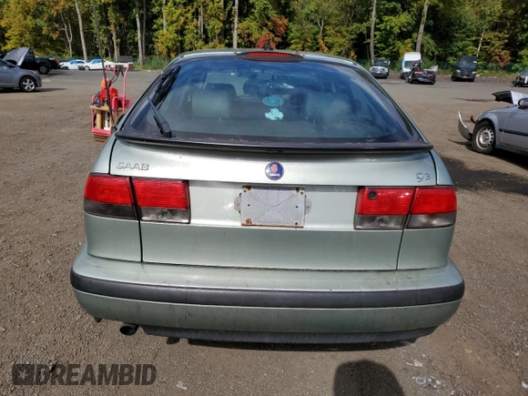 2001 Saab 9-3 with VIN YS3DD58H312055229, listed as a Copart auction lot 74199934 with 160,996 mi miles and Non Repairable. Bid and sale history available at carsss.com. Image 6.