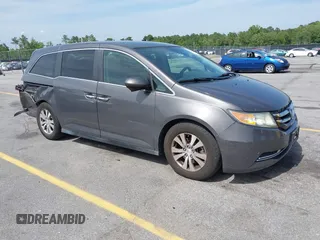 2015 Honda Odyssey EX z VIN 5FNRL5H41FB059667, wystawiony jako IAAI lot #42274039 z przebiegiem 196 687 mil mil oraz . Historia ofert i sprzedaży dostępna na DreamBid. Obrazek 1.