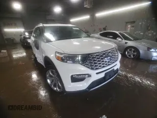 2020 Ford Explorer Platinum with VIN 1FM5K8HCXLGA04075, listed as a Copart auction lot 49108795 with 36,346 mi miles and Salvage Title. Bid and sale history available at carsss.com. Image 14.