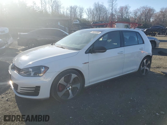 2015 Volkswagen Golf GTI Autobahn with VIN 3VW4T7AU5FM030648, listed as a Copart auction lot 49655095 with 85,772 mi miles and Salvage Title. Bid and sale history available at carsss.com. Image 1.