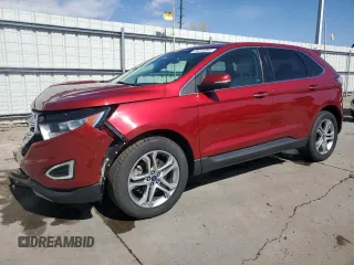 2015 Ford Edge Titanium with VIN 2FMTK4K93FBB03491, listed as a Copart auction lot 54075365 with 94,095 mi miles and Salvage Title. Bid and sale history available at carsss.com. Image 1.