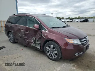2016 Honda Odyssey Touring Elite with VIN 5FNRL5H96GB125546, listed as a Copart auction lot 54954165 with 101,479 mi miles and Salvage Title. Bid and sale history available at DreamBid. Image 4.