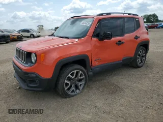 2017 Jeep Renegade Altitude z VIN ZACCJBBB9HPF29926, wystawiony jako Copart lot #60356255 z przebiegiem 114 945 mil mil oraz Czysty tytuł • Clean title. Historia ofert i sprzedaży dostępna na DreamBid. Obrazek 1.