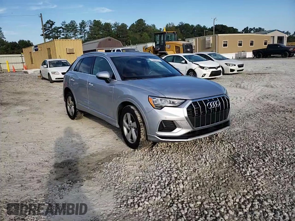 2022 Audi Q3 Premium with VIN WA1AUCF38N1143348, listed as a Copart auction lot 73682014 with 10,130 mi miles and Salvage Title. Bid and sale history available at carsss.com. Image 14.