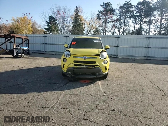 2014 FIAT 500L Trekking with VIN ZFBCFADH9EZ028757, listed as a Copart auction lot 77697094 with 0 mi miles and Salvage Title. Bid and sale history available at carsss.com. Image 12.