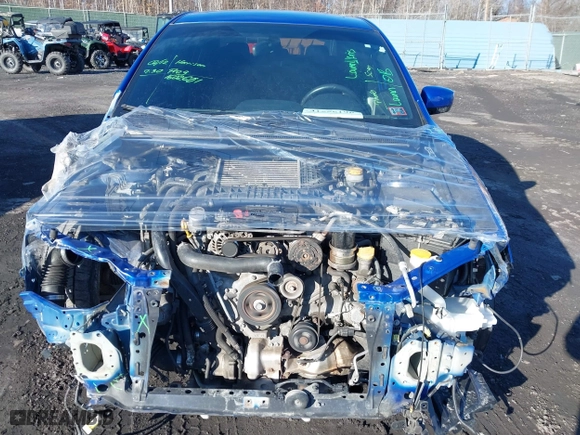 2017 Subaru WRX Premium with VIN JF1VA1F64H9800544, listed as a IAAI auction lot 41556196 with 86,851 mi miles. Bid and sale history available at carsss.com. Image 6.
