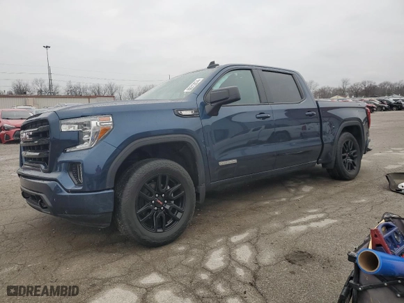 2021 GMC Sierra 1500 Elevation with VIN 3GTU9CET8MG330935, listed as a Copart auction lot 86312874 with 53,698 mi miles and Salvage Title. Bid and sale history available at carsss.com. Image 1.