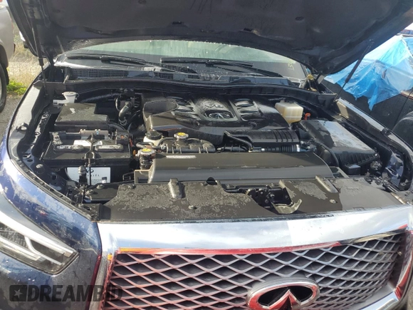 2021 Infiniti QX80 LUXE with VIN JN8AZ2AF1M9716985, listed as a Copart auction lot 74949784 with 0 mi miles and Salvage Title. Bid and sale history available at carsss.com. Image 12.