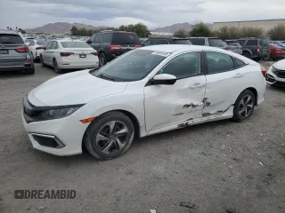 2020 Honda Civic LX z VIN 2HGFC2F65LH554922, wystawiony jako Copart lot #48005105 z przebiegiem 51 251 mil mil oraz Szkoda całkowita • Salvage title. Historia ofert i sprzedaży dostępna na DreamBid. Obrazek 1.