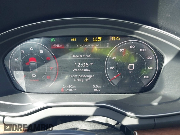2023 Audi Q5 Premium Plus with VIN WA1BBAFY4P2112508, listed as a IAAI auction lot 40892423 with 24,492 mi miles and . Bid and sale history available at DreamBid. Image 7.