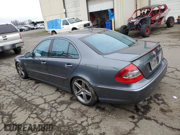 2007 Mercedes-Benz E 63 AMG with VIN WDBUF77X27B012109, listed as a Copart auction lot 86757394 with 60,309 mi miles and Salvage Title. Bid and sale history available at carsss.com. Image 2.