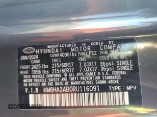 2024 Hyundai Kona Essential with VIN KM8HA3AB0RU116091, listed as a Copart auction lot 81645654 with 7,748 mi miles and Salvage Title. Bid and sale history available at DreamBid. Image 13.