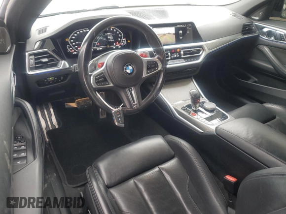 2023 BMW M4 Competition xDrive with VIN WBS33BA07PCL63105, listed as a Copart auction lot 88713365 with 39,957 mi miles and Salvage Title. Bid and sale history available at carsss.com. Image 8.