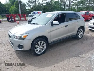 2015 Mitsubishi Outlander Sport ES with VIN 4A4AP3AU8FE057666, listed as a IAAI auction lot 42118019 with 157,543 mi miles. Bid and sale history available at carsss.com. Image 2.