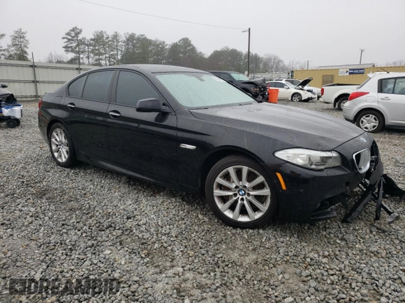 2013 BMW 5 Series 550i xDrive with VIN WBAFU9C53DDY70914, listed as a Copart auction lot 43546435 with 144,165 mi miles and Salvage Title. Bid and sale history available at carsss.com. Image 4.