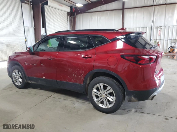 2020 Chevrolet Blazer LT with VIN 3GNKBHRS8LS561251, listed as a Copart auction lot 50055435 with 65,111 mi miles and Salvage Title. Bid and sale history available at carsss.com. Image 2.