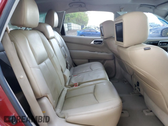 2014 Nissan Pathfinder S with VIN 5N1AR2MM9EC600620, listed as a Copart auction lot 52023385 with 133,788 mi miles and Salvage title. Bid and sale history available at DreamBid. Image 12.