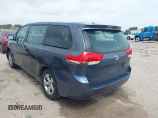 2013 Toyota Sienna L with VIN 5TDZK3DC9DS351449, listed as a IAAI auction lot 42397699 with Not provided miles and . Bid and sale history available at DreamBid. Image 3.