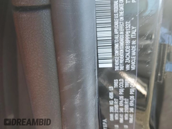 2023 Jeep Renegade Upland with VIN ZACNJDB18PPP61327, listed as a Copart auction lot 42026835 with 18,921 mi miles and Salvage title. Bid and sale history available at DreamBid. Image 13.