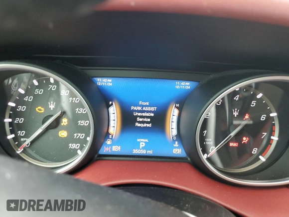2019 Maserati Levante GranSport with VIN ZN661XUS1KX323509, listed as a Copart auction lot 80133154 with 35,059 mi miles and Salvage Title. Bid and sale history available at carsss.com. Image 9.