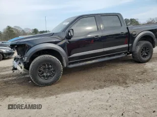 2021 Ford F-150 Raptor with VIN 1FTFW1RG9MFC19427, listed as a Copart auction lot 47066265 with 35,943 mi miles and Salvage Title. Bid and sale history available at carsss.com. Image 1.