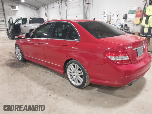 2009 Mercedes-Benz C-Class 3.0L Sport with VIN WDDGF81X59F330658, listed as a IAAI auction lot 41107362 with 97,539 mi miles. Bid and sale history available at carsss.com. Image 3.