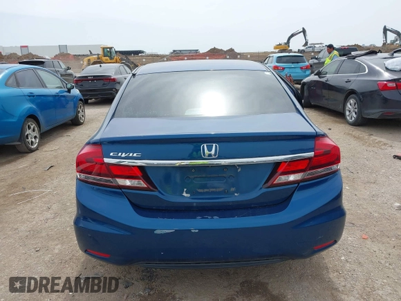2014 Honda Civic Sedan LX with VIN 2HGFB2F54EH514327, listed as a IAAI auction lot 41781065 with 181,055 mi miles. Bid and sale history available at carsss.com. Image 16.