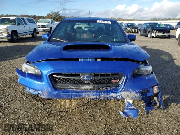 2015 Subaru WRX STI Limited with VIN JF1VA2S61F9811218, listed as a Copart auction lot 81840724 with 69,770 mi miles and Salvage title. Bid and sale history available at DreamBid. Image 5.