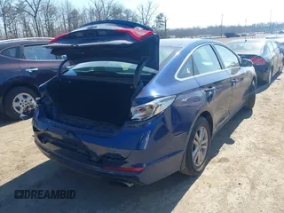 2017 Hyundai Sonata SE with VIN 5NPE24AF6HH594716, listed as a IAAI auction lot 41586899 with 84,095 mi miles and . Bid and sale history available at DreamBid. Image 4.