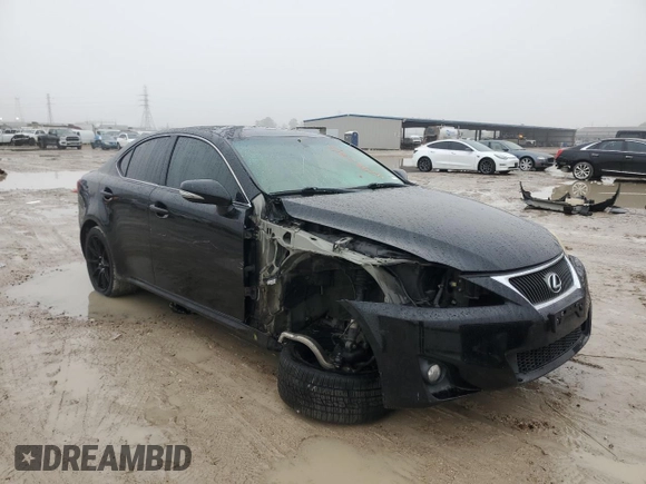 2013 Lexus IS 250 with VIN JTHBF5C2XD5188664, listed as a Copart auction lot 42930815 with 132,537 mi miles and Salvage Title. Bid and sale history available at DreamBid. Image 4.